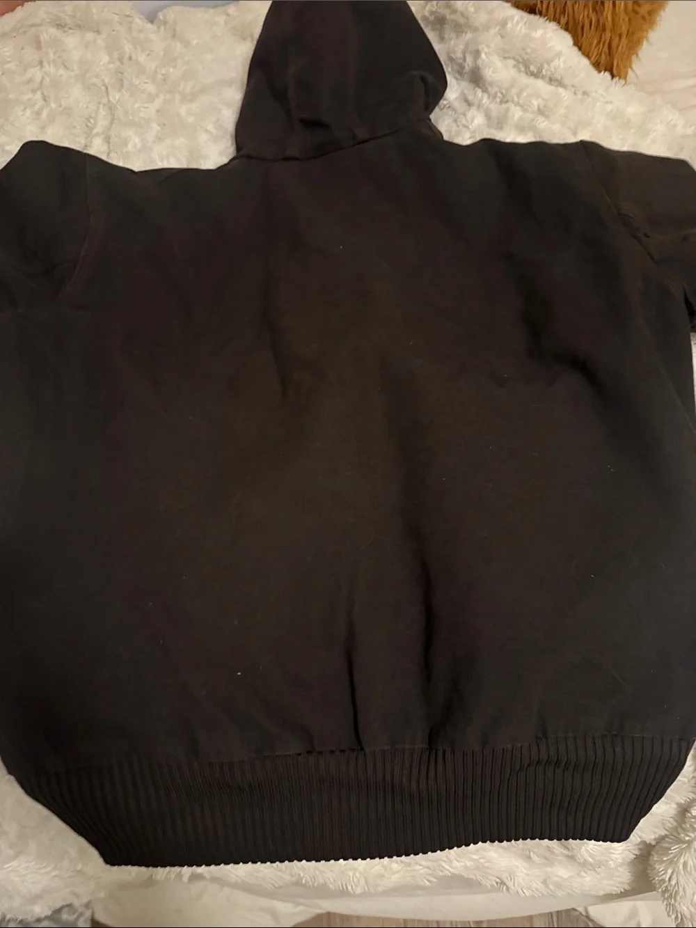 Vintage Carhartt Brown Hooded Work Jacket size XL barely worn perfect condition